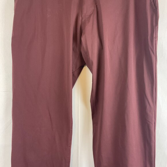Rhone Pants Men's 32 Maroon Straight Leg - Picture 3 of 10